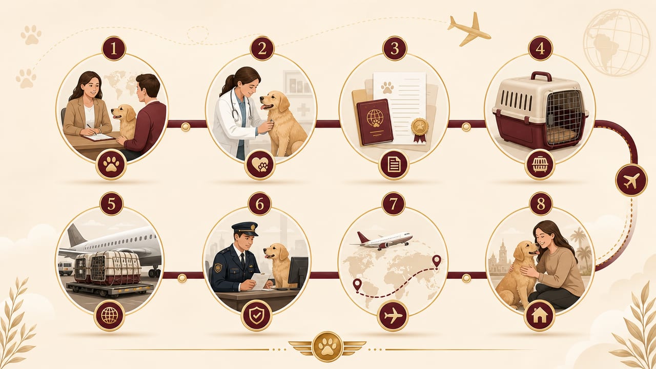 Step-by-step pet relocation process by Felcan