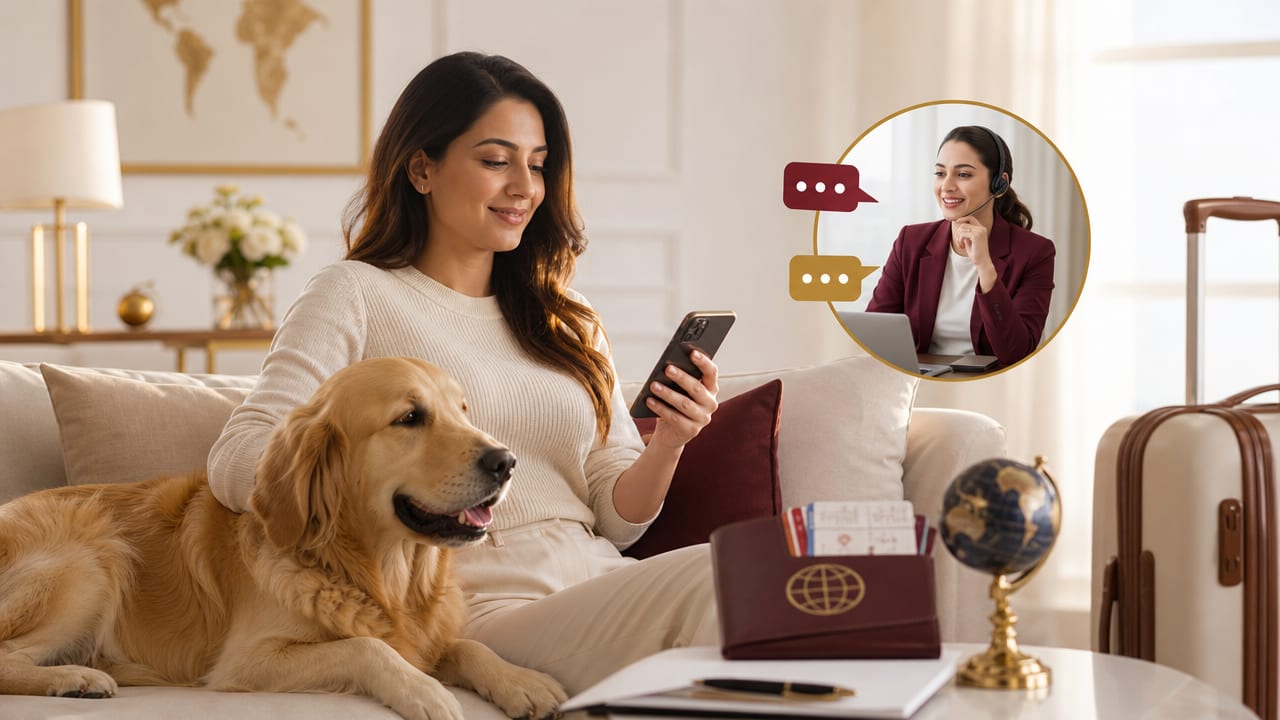 Quick help on WhatsApp for pet relocation